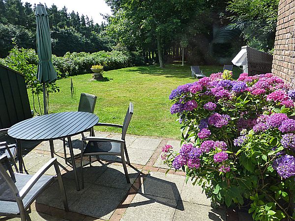 Blick auf Garten